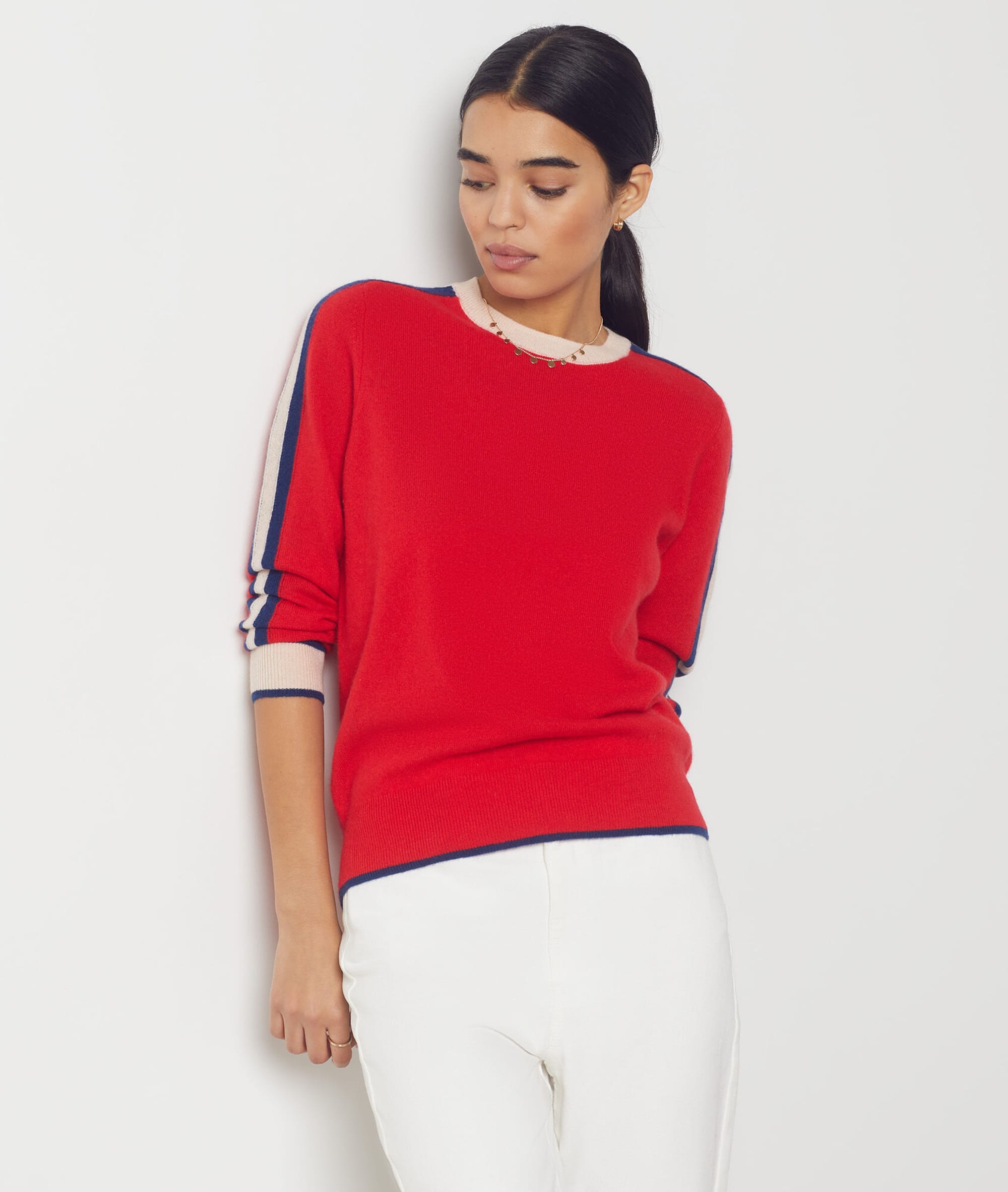 Alfani Rouge Métallique Manche Longue Sequin Dolman Pull / XL