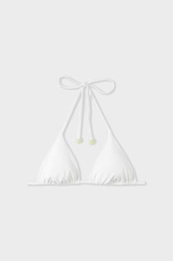 Trójkątny biustonosz bez fiszbin góra od bikini;${refinementColor}