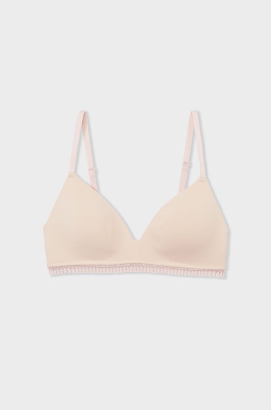 Wireless Lightly Lined Cotton Bra;${refinementColor}
