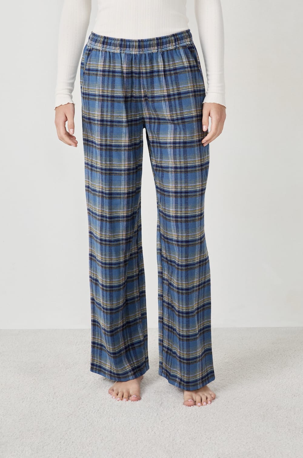 Pantalon de pyjama à carreaux;${refinementColor}