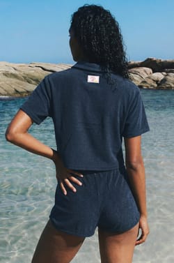 Chemise manches courtes en &eacute;ponge;${refinementColor}