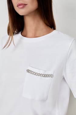 T-shirt with Front Pocket;${refinementColor}