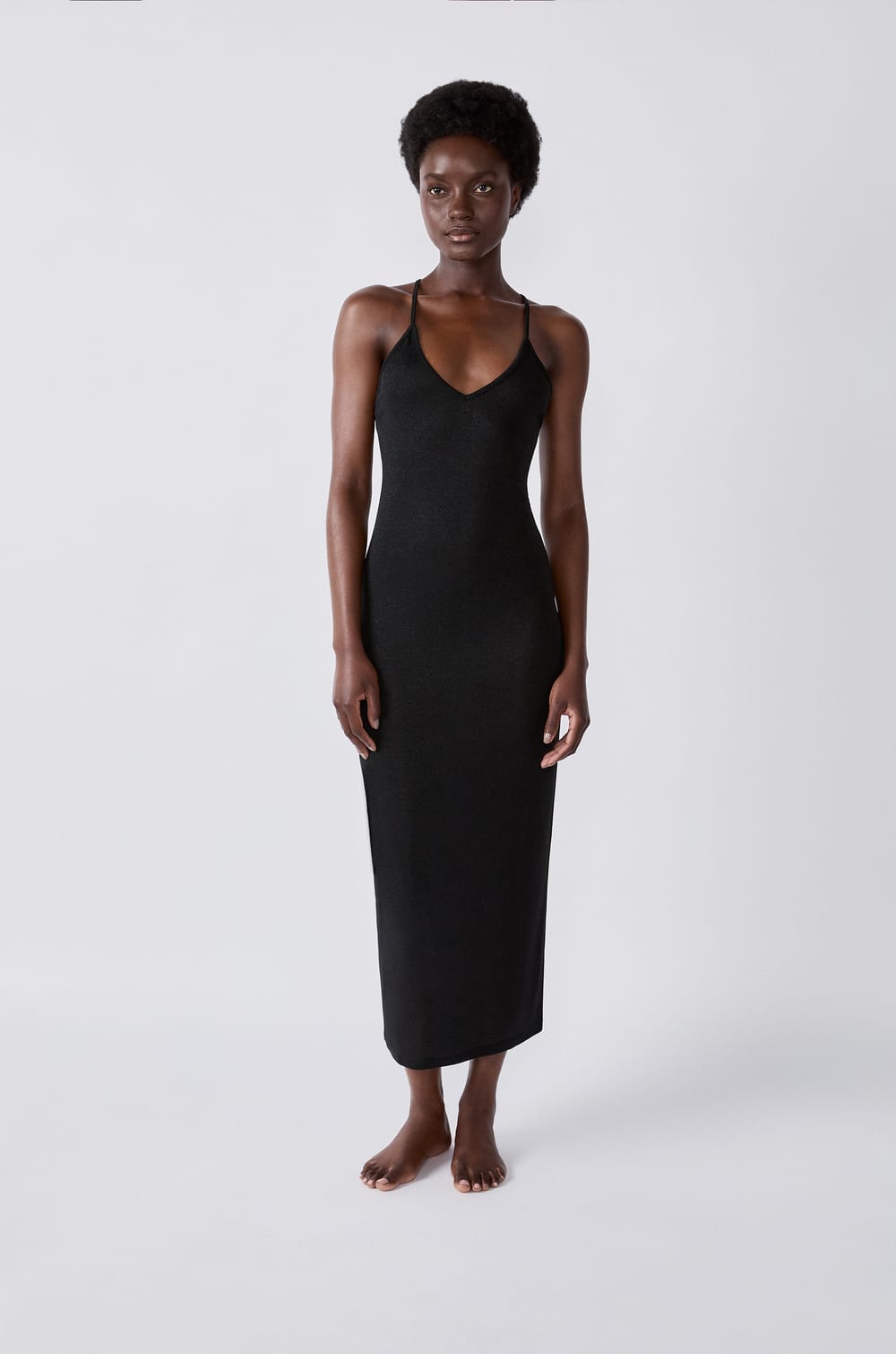 Robe longue de plage pailletée;${refinementColor}