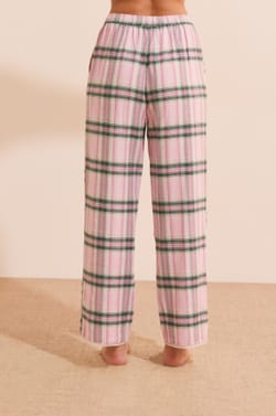 Pantalon de pyjama &agrave; carreaux avec coton;${refinementColor}