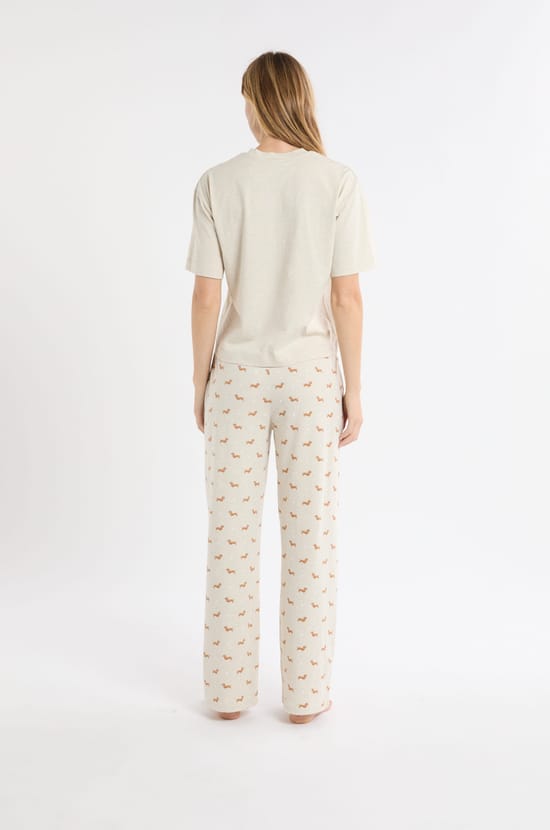 Ensemble de pyjama 2 pièces à motifs chiens;${refinementColor}