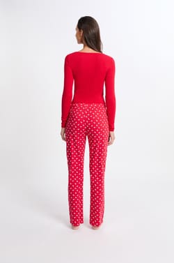 2-Piece Patterned Pajama Gift Set With Cotton;${refinementColor}