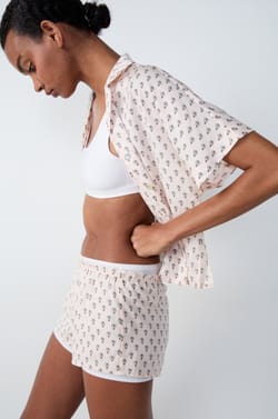 Short de pyjama imprimé;${refinementColor}