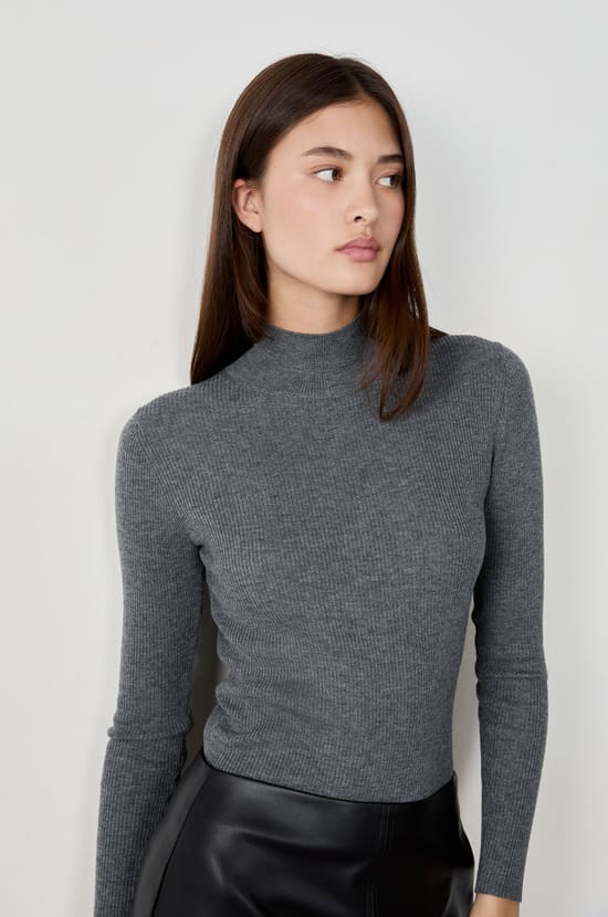 High Neck Sweater;${refinementColor}