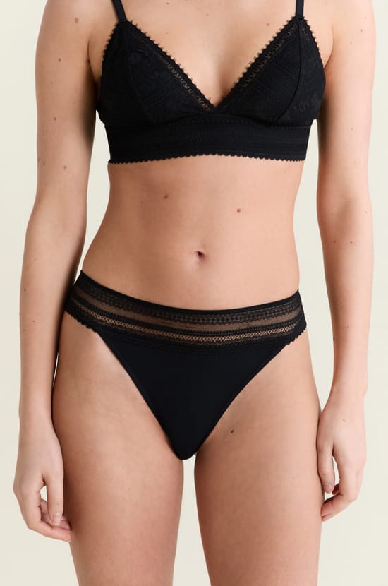 Lace and Microfibre Briefs;${refinementColor}