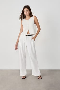 Pantalon large droit;${refinementColor}