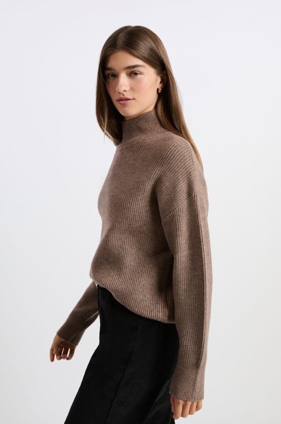 High Neck Sweater;${refinementColor}