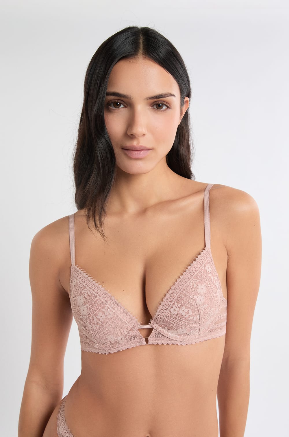 Beha N.2 - De diepe push-up in iriserend kant;${refinementColor}