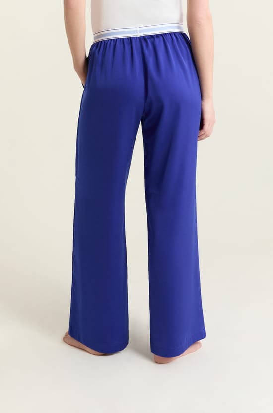 Pantalon de pyjama taille &eacute;lastique "move, smile, sleep";${refinementColor}