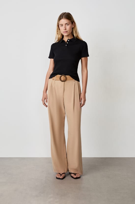 Short-sleeved polo shirt;${refinementColor}