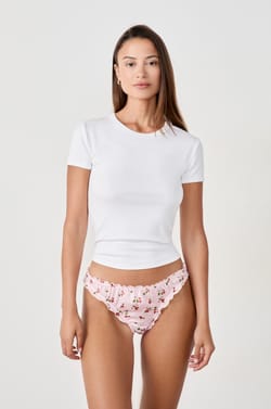 Printed satin tanga;${refinementColor}