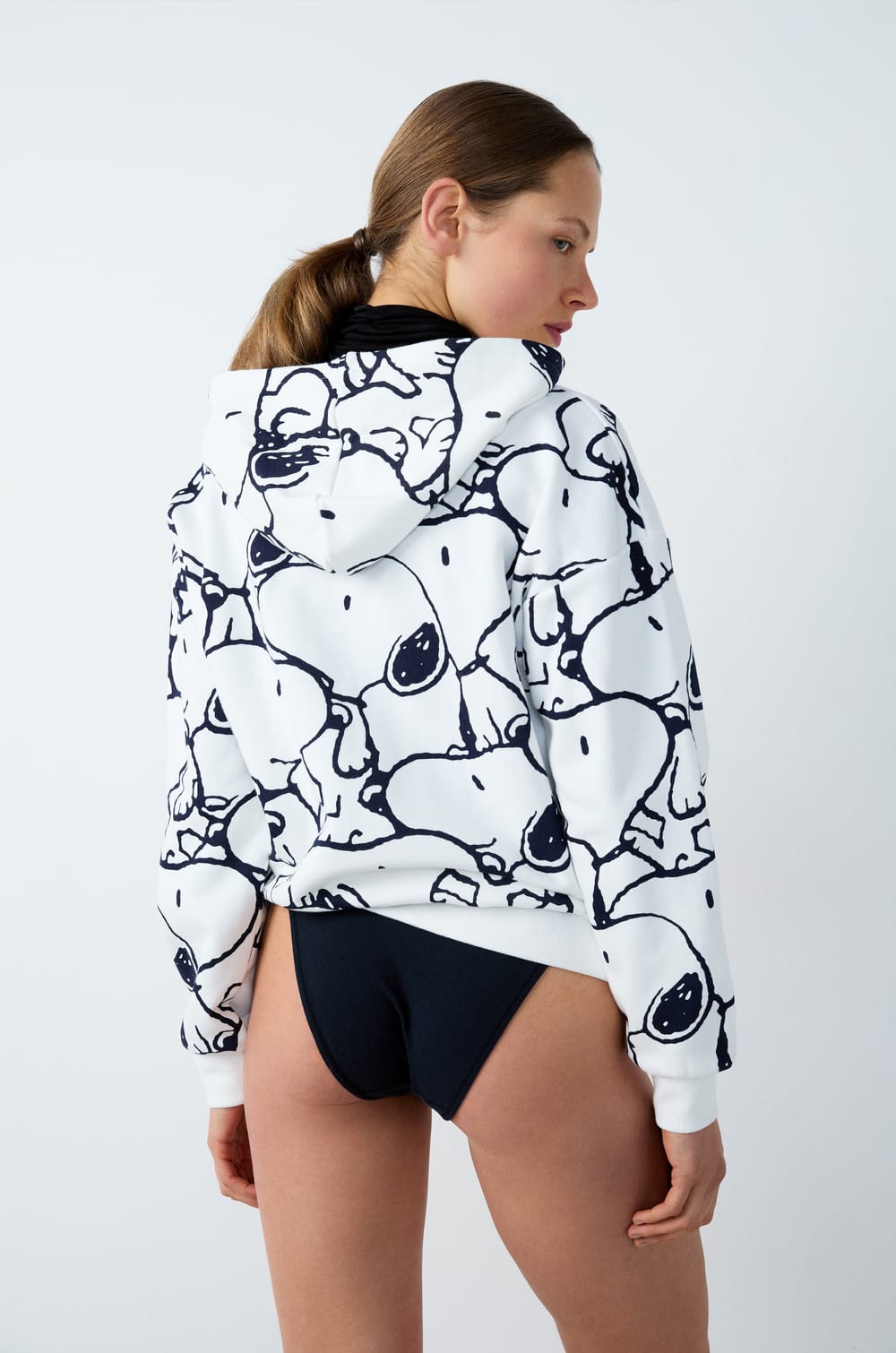 SnoopyPeanuts&trade; katoenen pyjama-sweater met capuchon;${refinementColor}