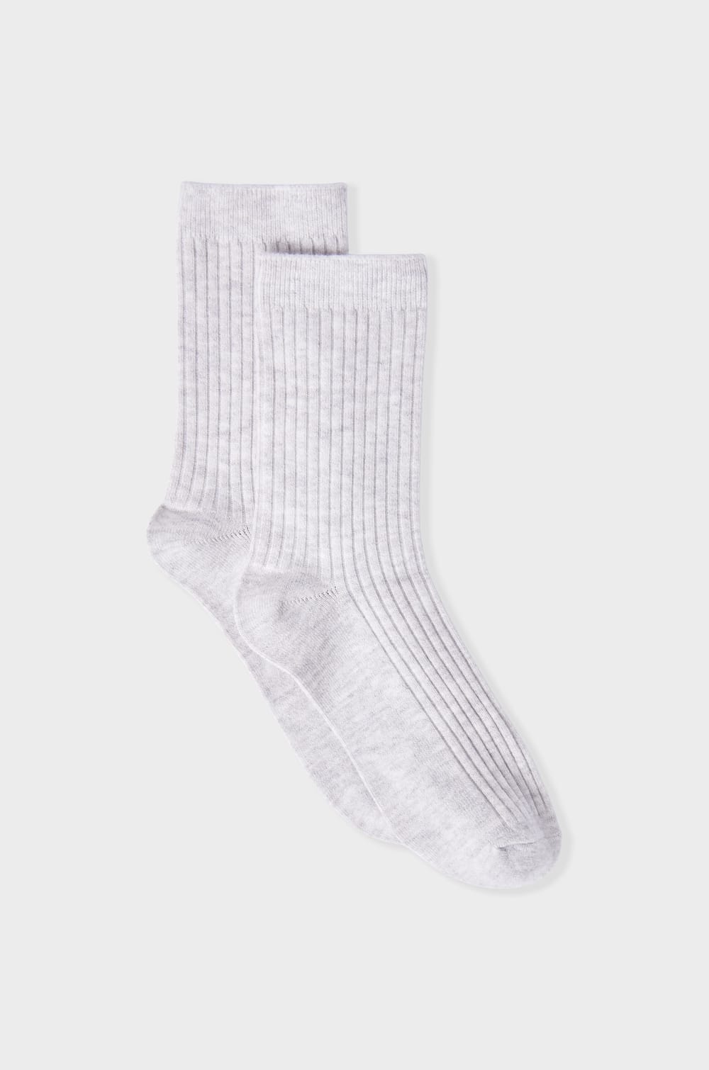 Socken mit Rippstrick;${refinementColor}