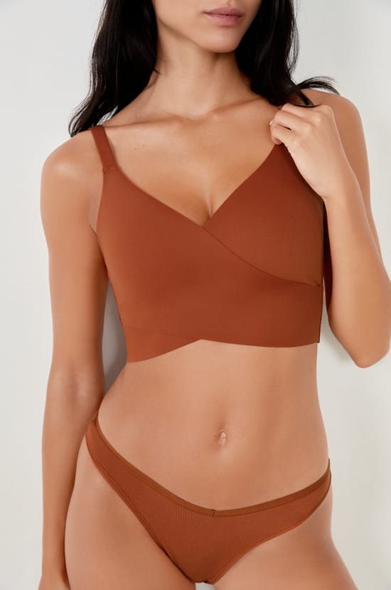 Wireless Wrap Bralette;${refinementColor}