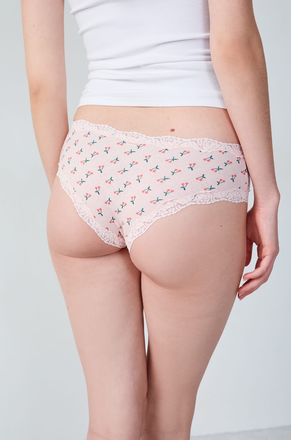 Printed Pointelle Hipster;${refinementColor}