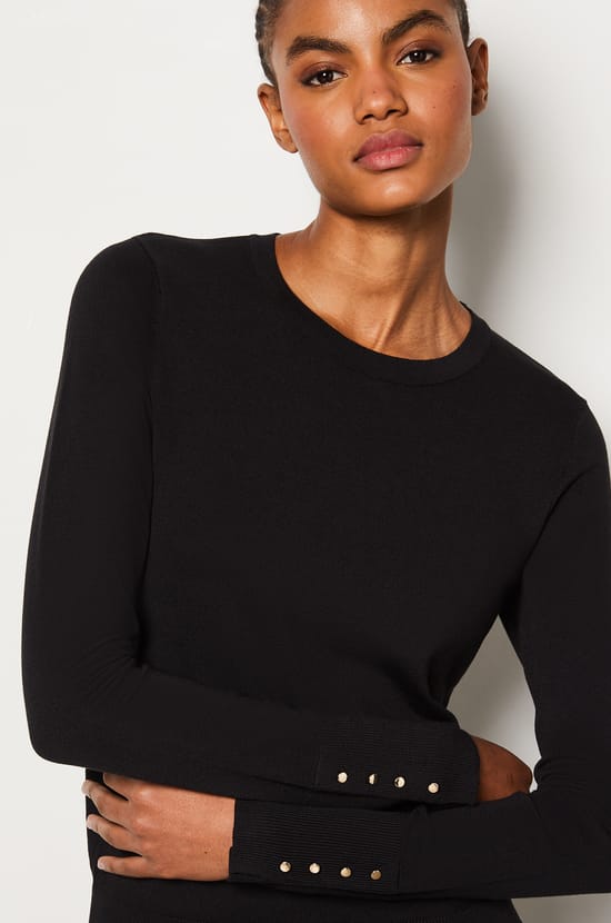 Pull col rond manches longues;${refinementColor}