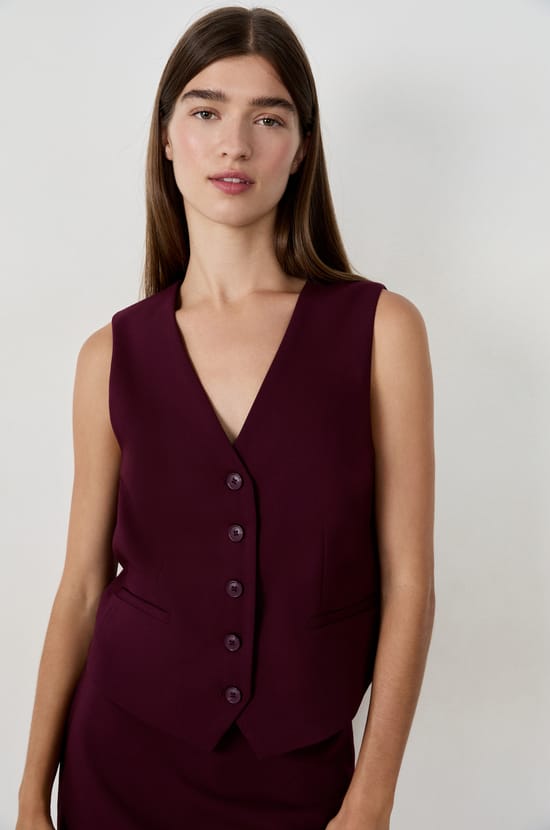 Gilet sans manches à boutons;${refinementColor}