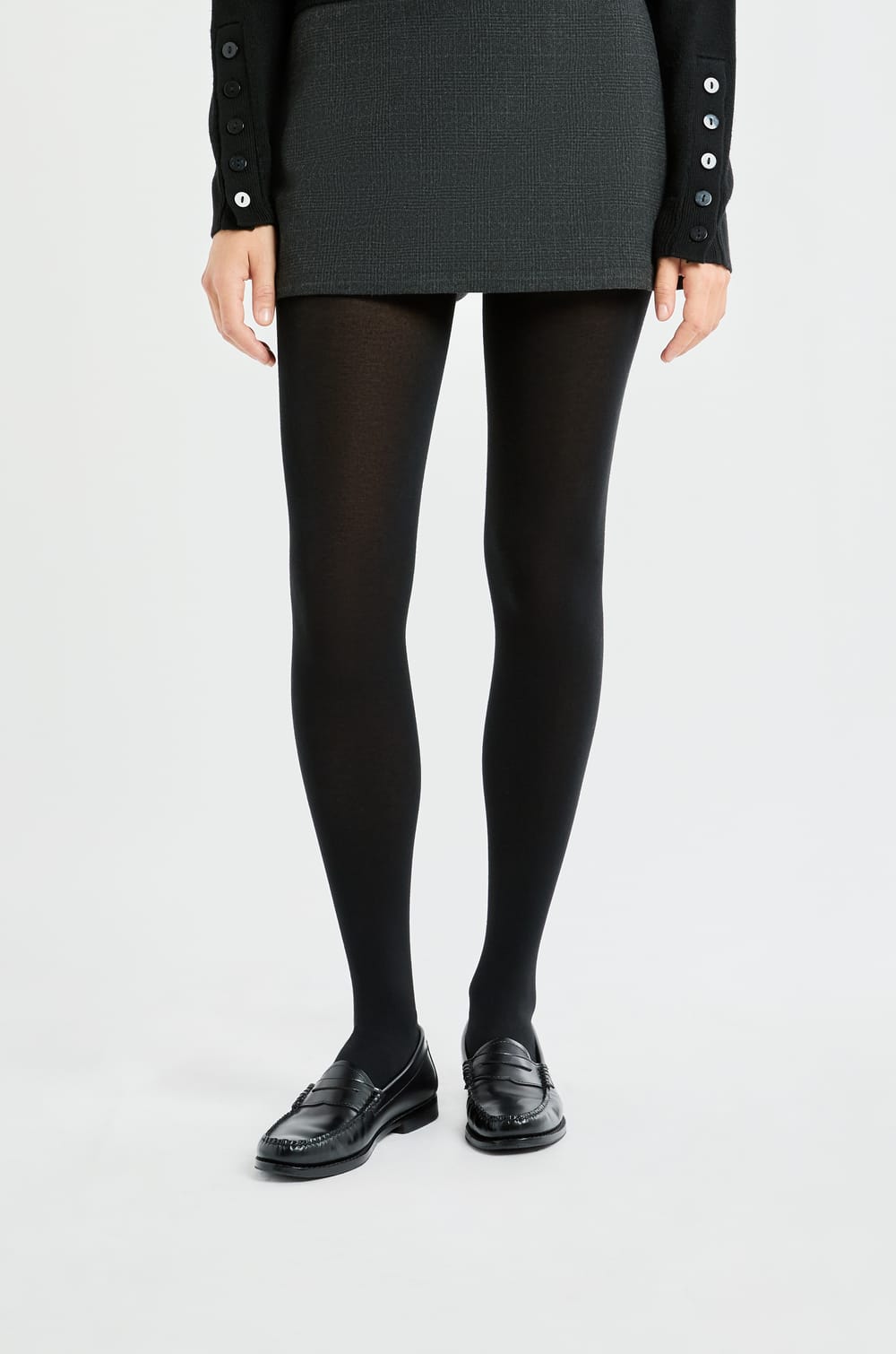 Blickdichte Strumpfhose mit Kaschmir;${refinementColor}