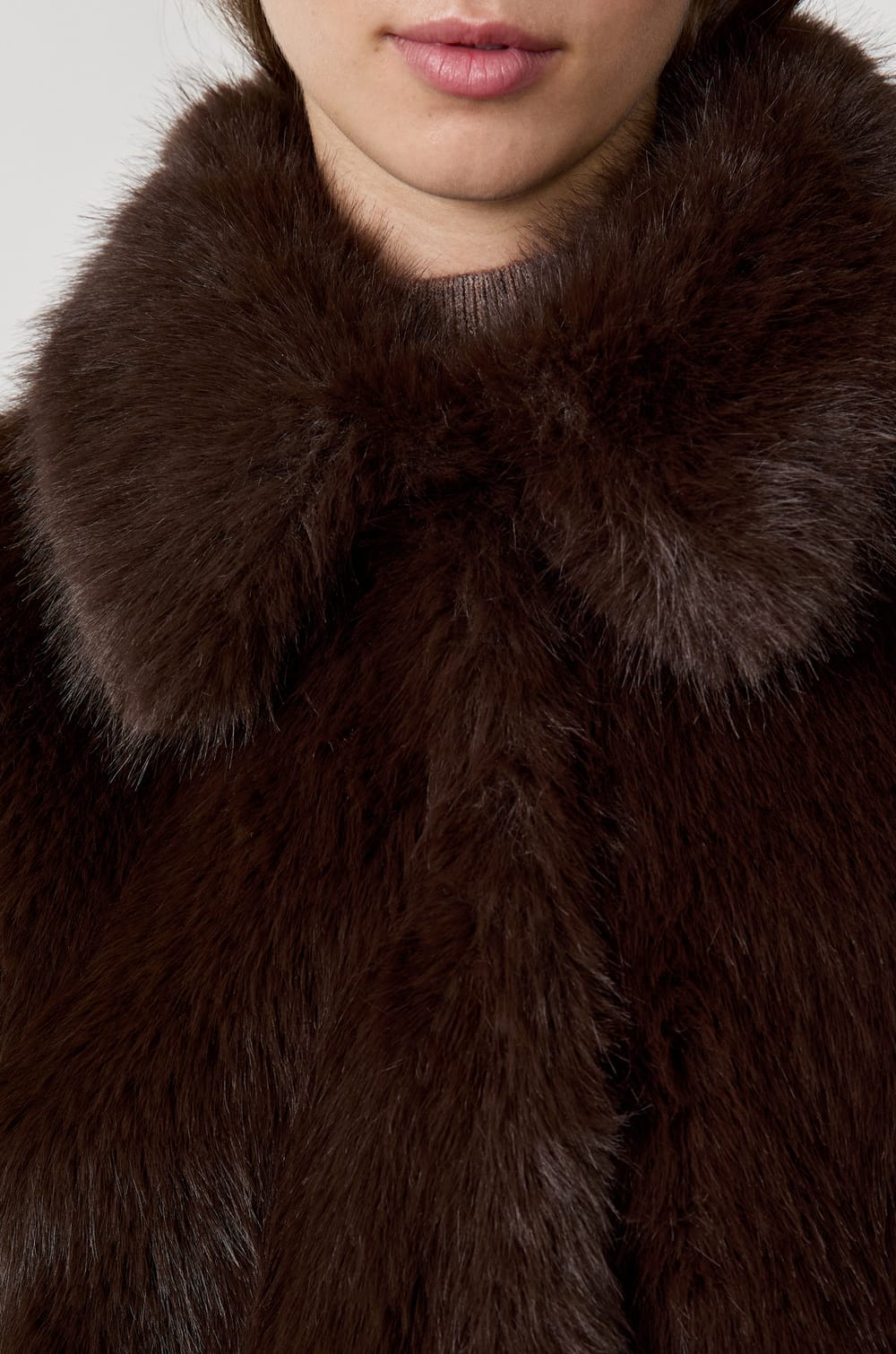 Faux Fur Coat;${refinementColor}