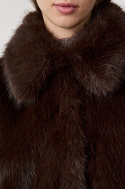 Faux Fur Coat;${refinementColor}
