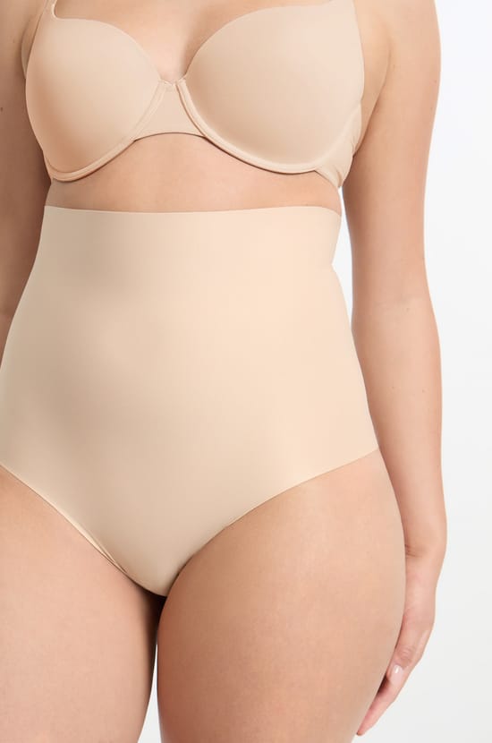 Braguita moldeadora de cintura alta - Sujeción fuerte;${refinementColor}