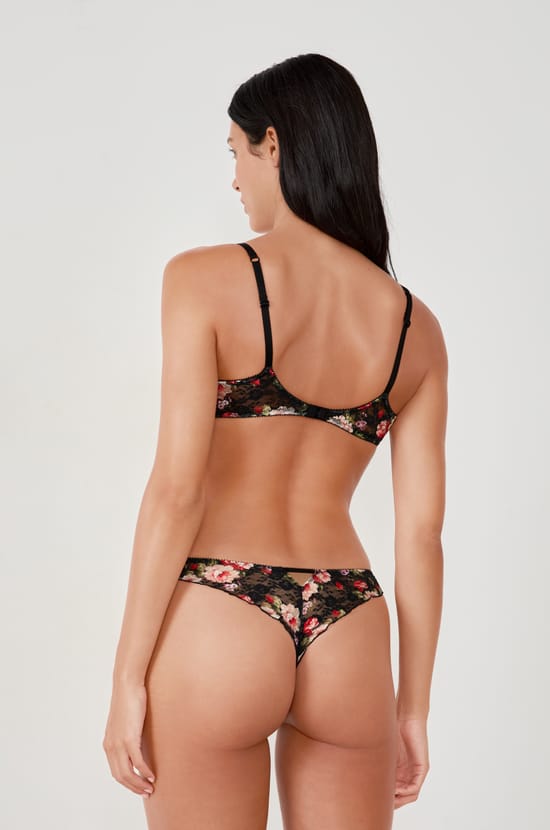 Lace printed bra;${refinementColor}