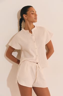 Short de pyjama en coton;${refinementColor}