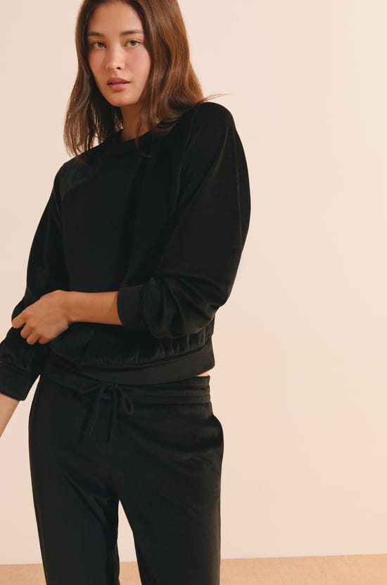 Sweatshirt de pyjama c&ocirc;tel&eacute;;${refinementColor}