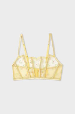 Strapless Bra with Embroidery;${refinementColor}