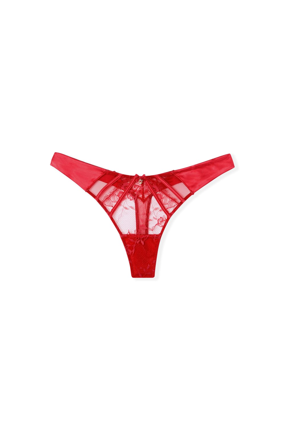 Lace and Satin Thong;${refinementColor}