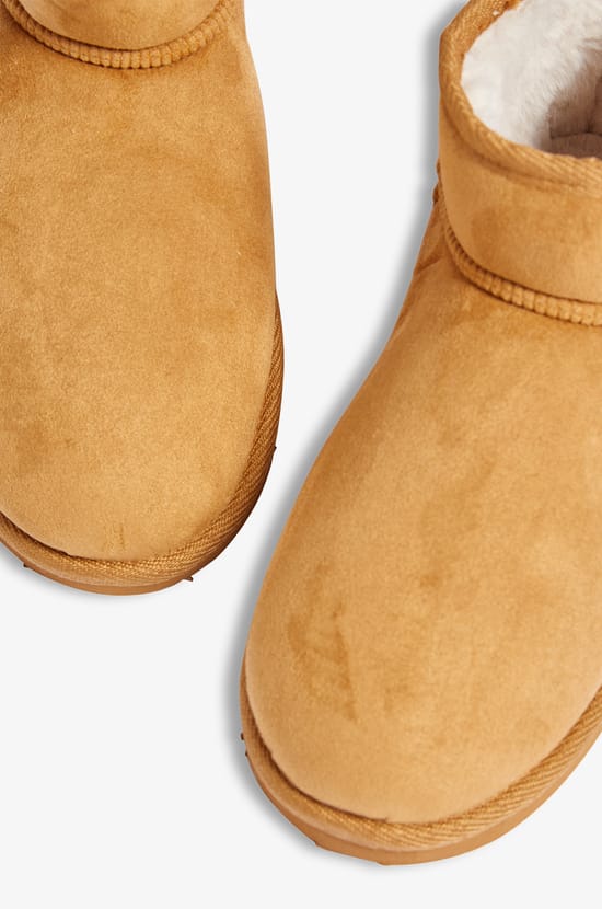 Lined Ankle Boot Slippers;${refinementColor}