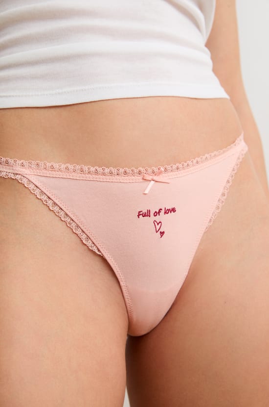 Cotton Thong;${refinementColor}