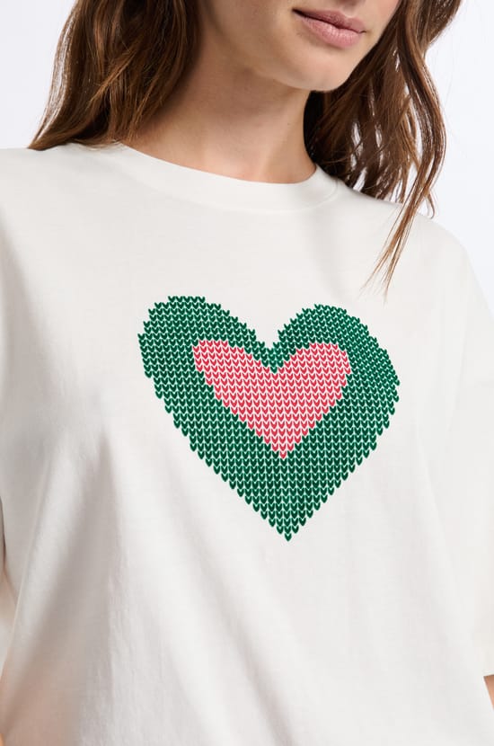T-shirt de pyjama manches courtes en coton;${refinementColor}