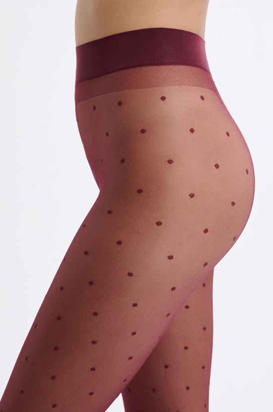 Collant transparent à motifs - 15D;${refinementColor}