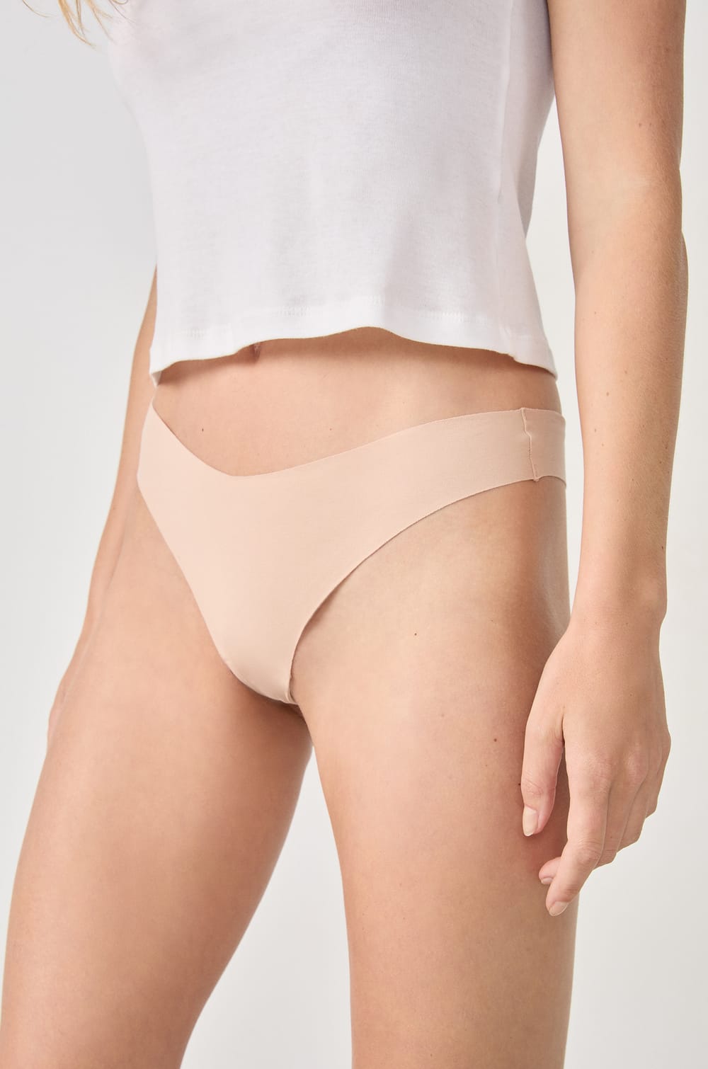 Tanga de algodón sin costuras;${refinementColor}