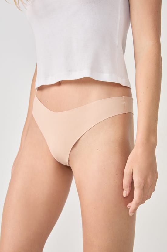 Cotton Seamless Tanga;${refinementColor}
