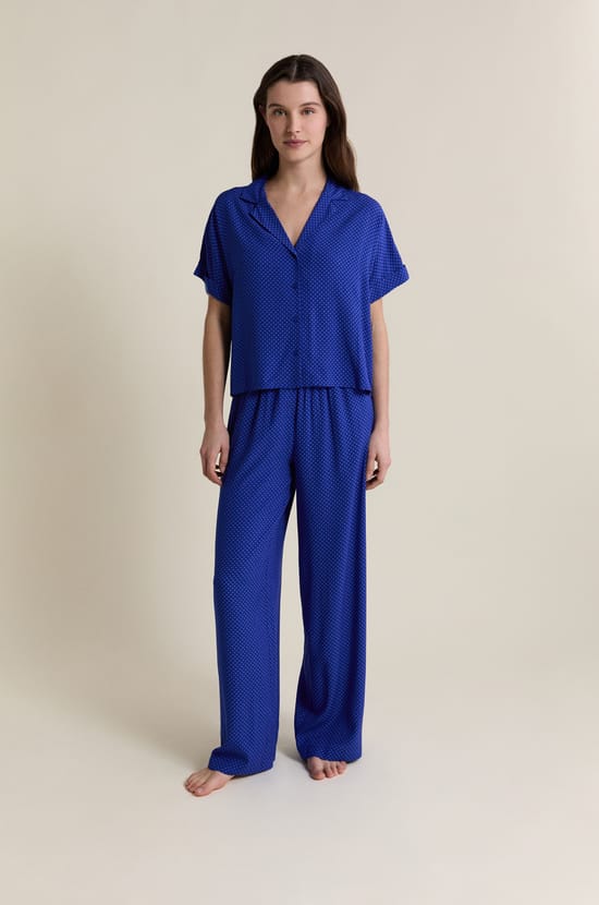 Pantalon de pyjama &agrave; pois;${refinementColor}