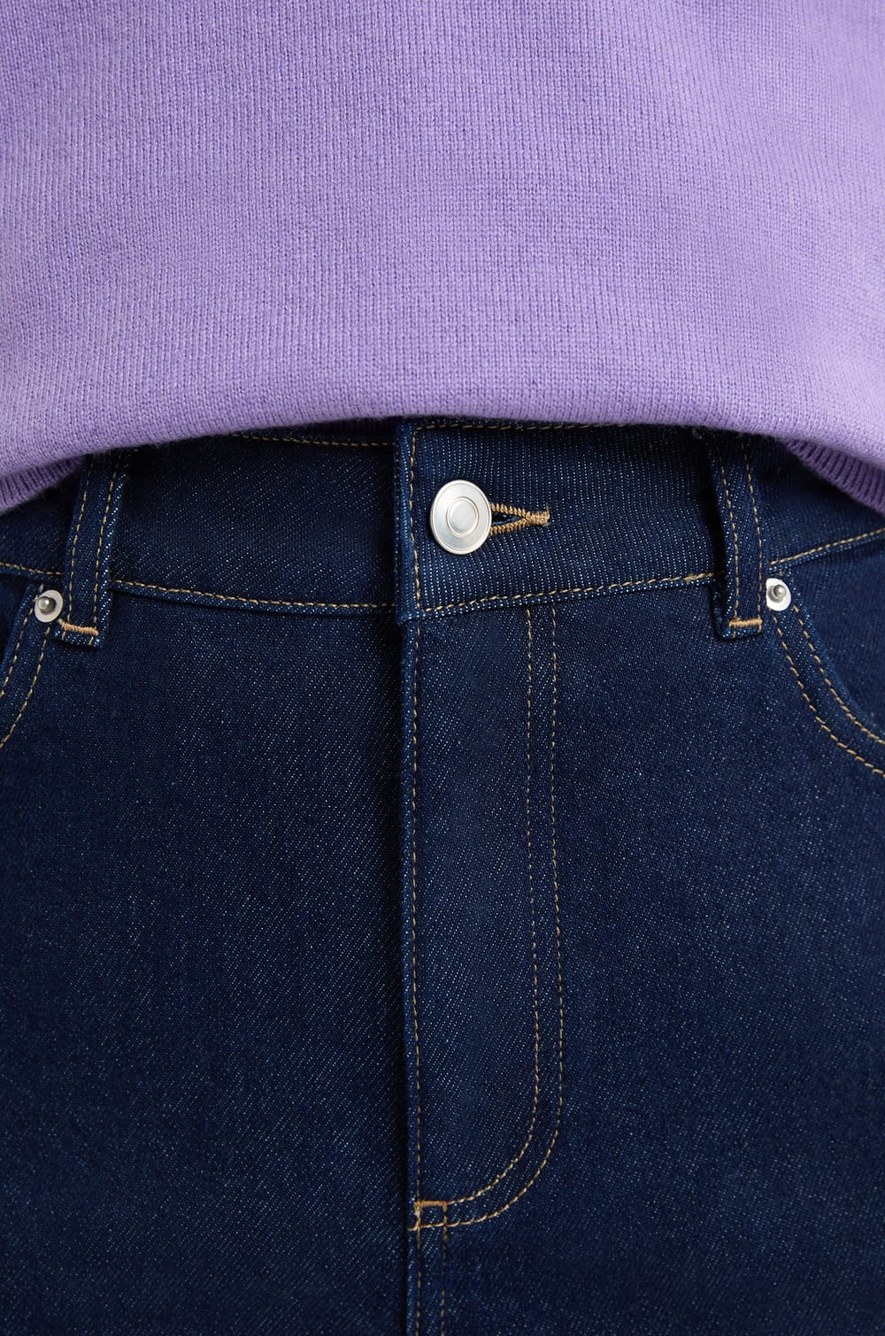 Straight-Leg Cotton Jeans;${refinementColor}