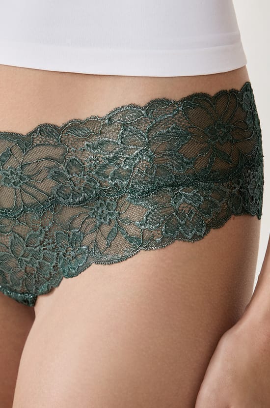 Iridescent Lace V-Shape Hipster;${refinementColor}