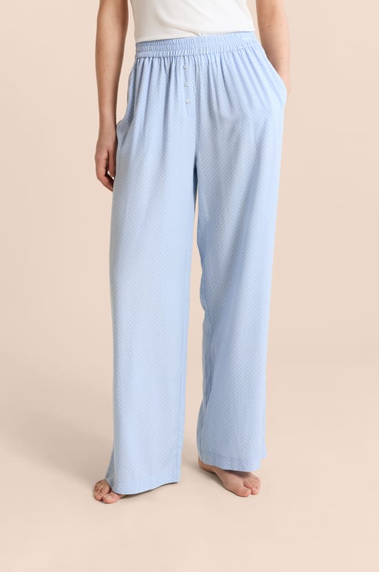 Pyjama Trousers with Polka Dots;${refinementColor}