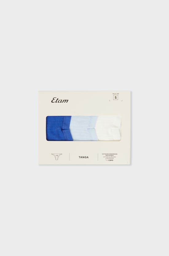 3-Pack Cotton Tangas;${refinementColor}