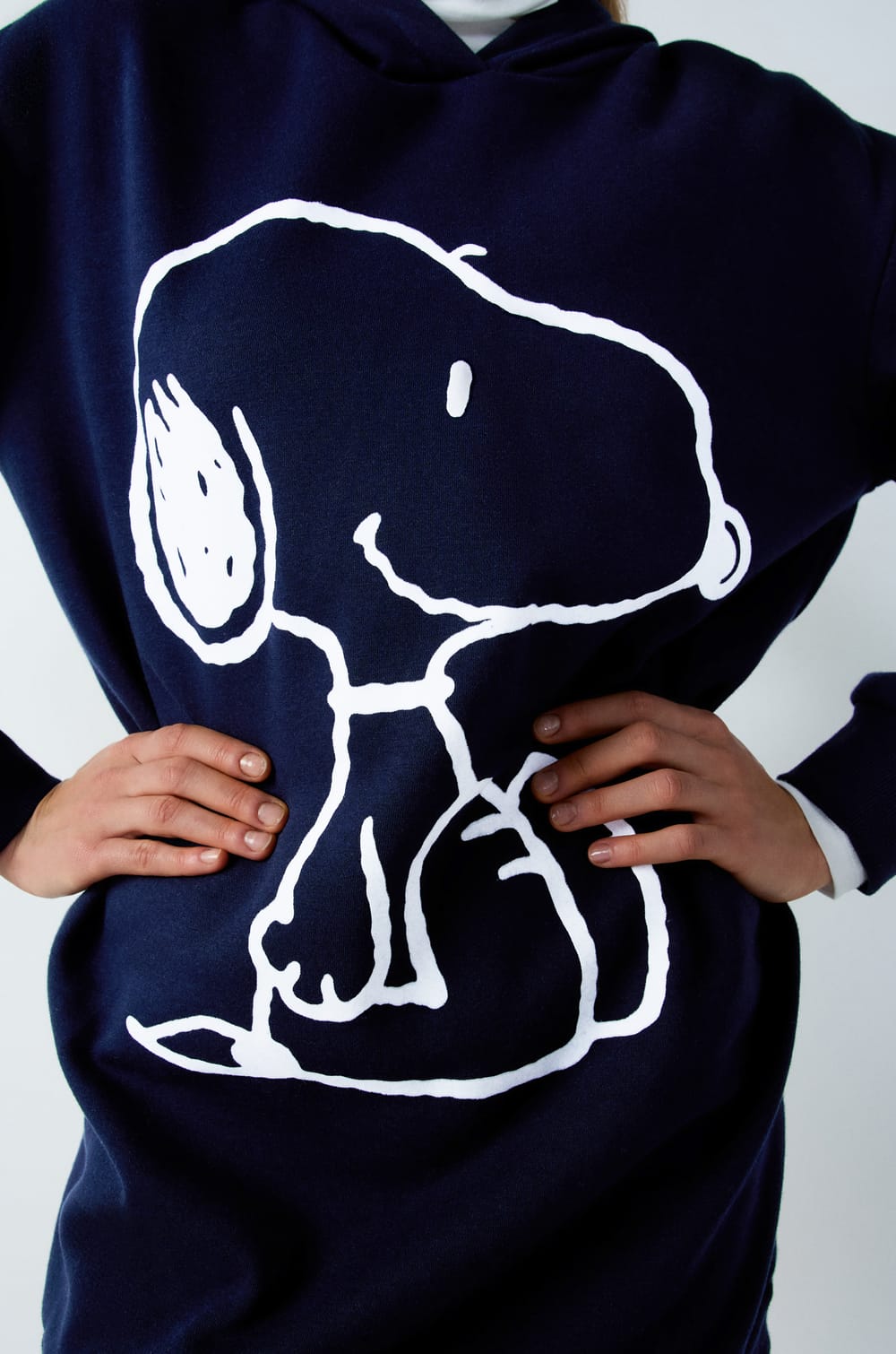 Snoopy Peanuts&copy; Cotton Hooded Pyjama Sweatshirt;${refinementColor}