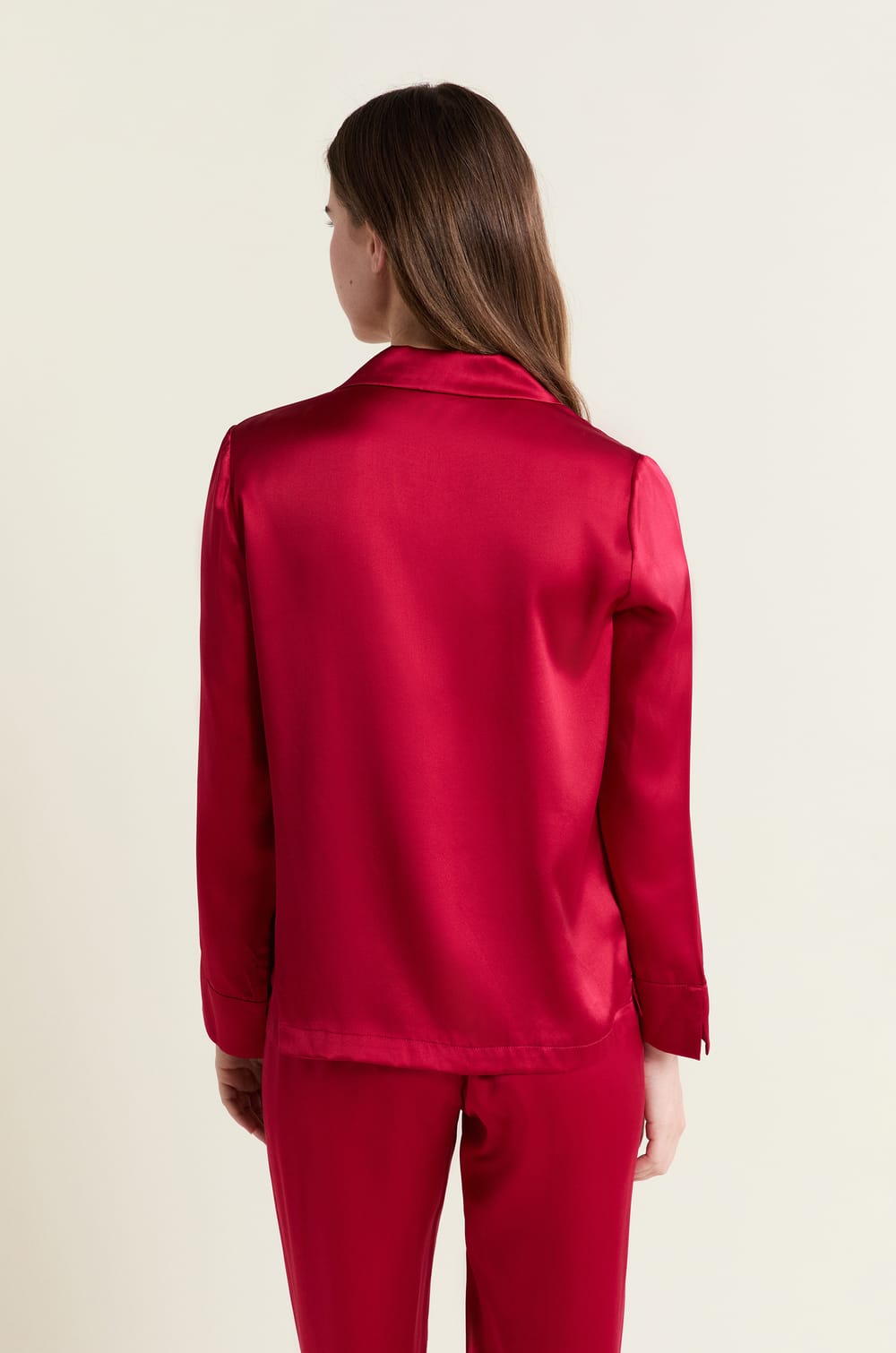 Silk Pyjama Shirt;${refinementColor}