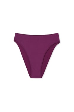 Iridescent High-Waist Bikini Bottom;${refinementColor}