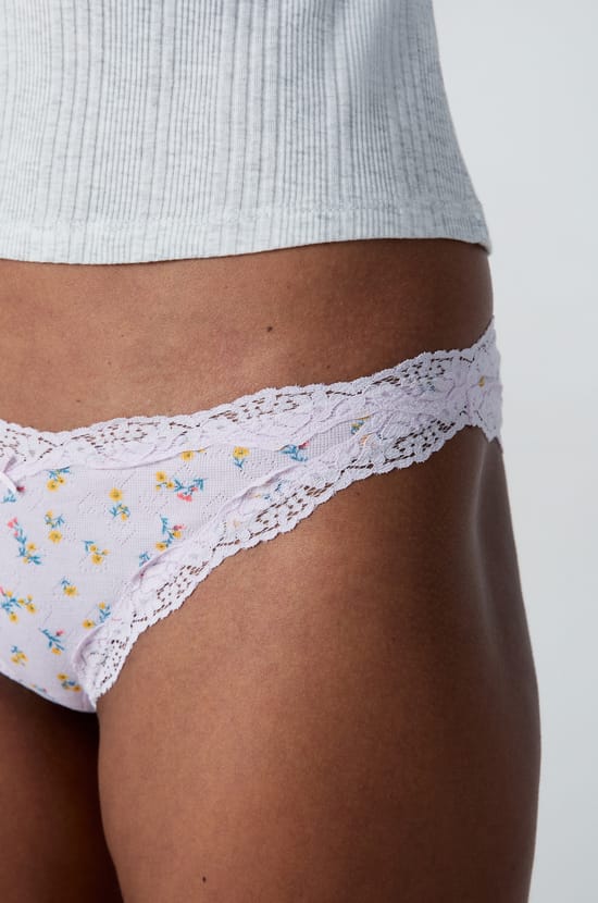 Culotte br&eacute;silien coton d&eacute;tails dentelle;${refinementColor}
