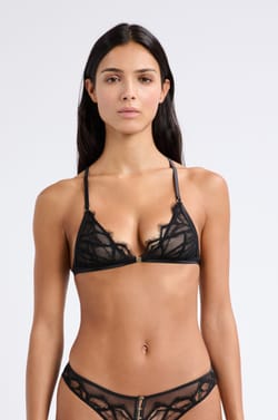 Soutien-gorge triangle en dentelle;${refinementColor}